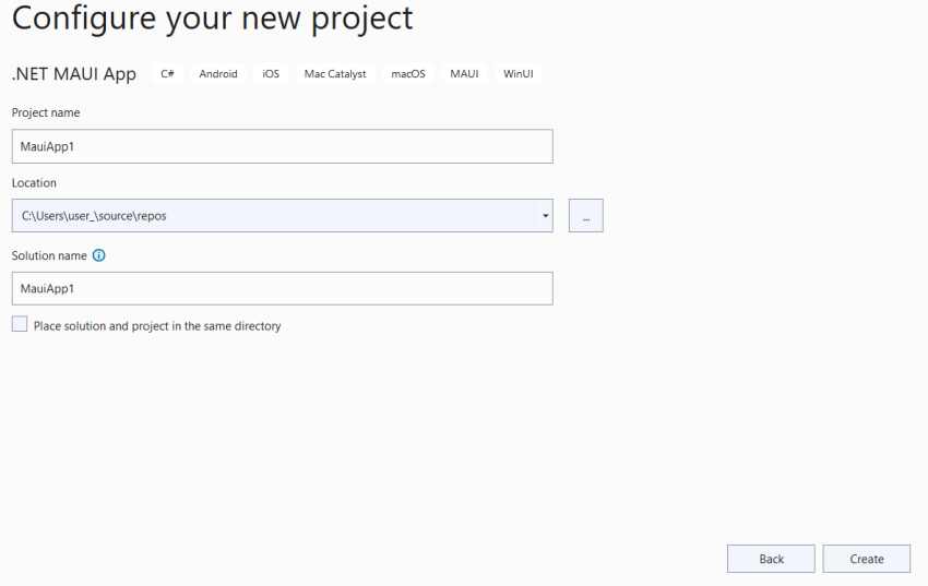 Creating Your First MAUI APP Project & Understanding its Folder Structure in VS2022